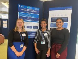 CDT students next to posters at CDT Industry Day 2023